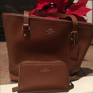 Coach Purse with matching phone Wallet